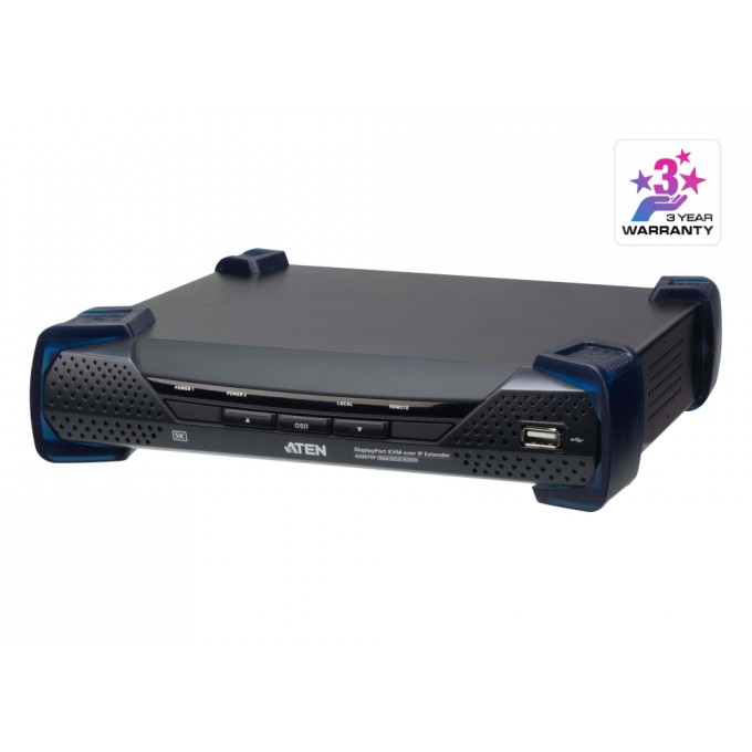 Удлинитель-приемник, KVM USB DP+AUDIO+RS232, 100м ATEN KX9970FR