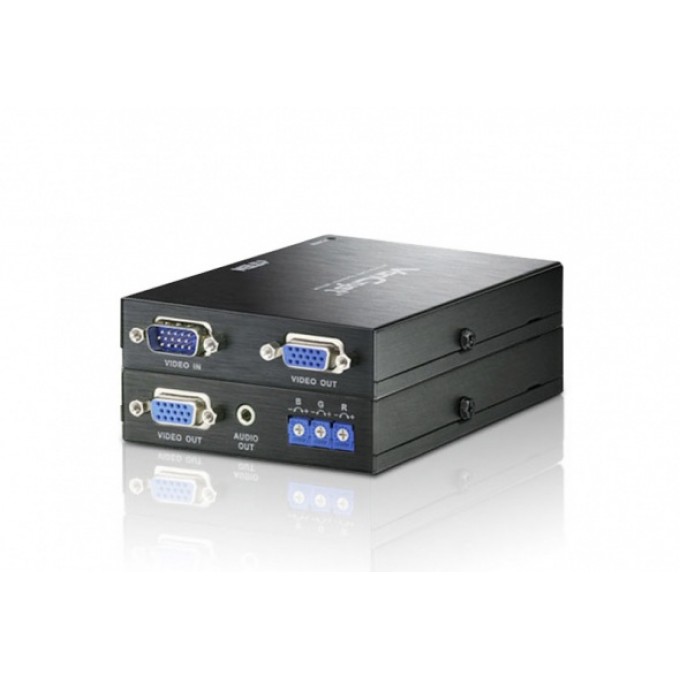 Удлинитель VGA и Аудио по кабелю Cat 5 с функцией Deskew (1280х1024@300м) ATEN VE170Q