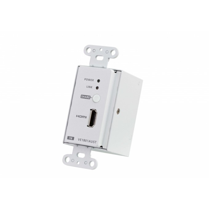 HDMI HDBaseT-Lite Настенный передатчик с монтажной панелью US (4K@40м /1080p@70м) ATEN VE1801AUST