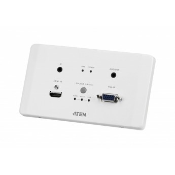 Передатчик HDMI и VGA HDBaseT с монтажной панелью EU и функцией PoH (4K@100м / 1080p@150м) (HDBaseT Class A) ATEN VE2812AEUT