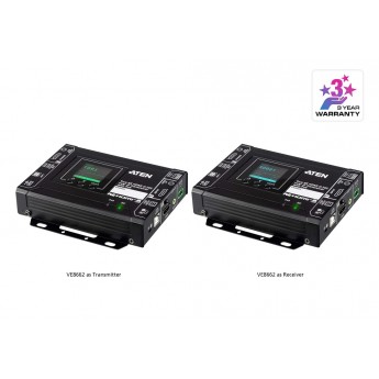 Приёмопередатчик True 4K HDMI H.265 over IP с POE ATEN VE8662