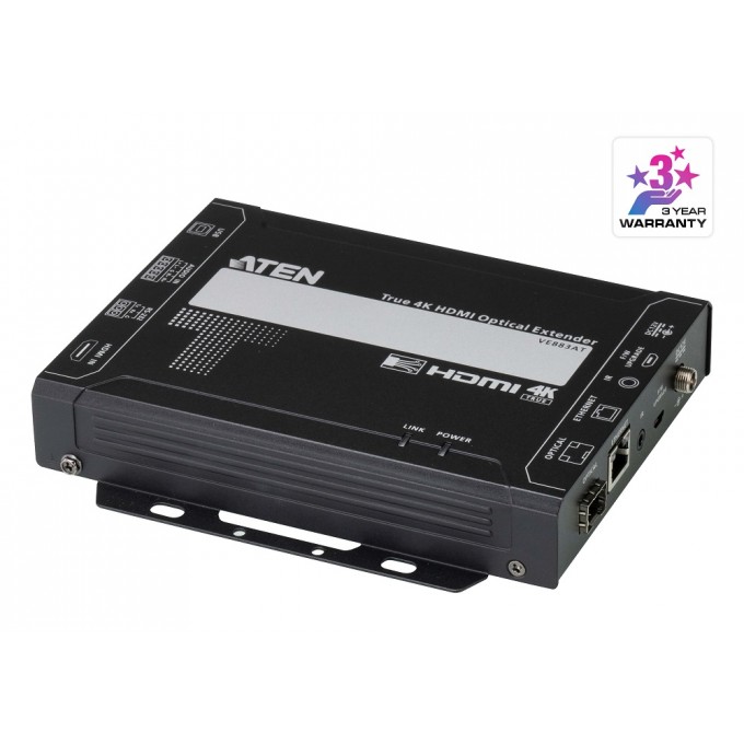 Оптический приемник True 4K HDMI, 10км (одномодовый кабель) ATEN VE883ARK2