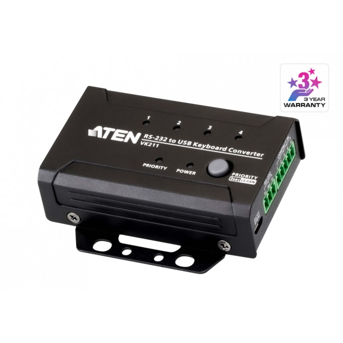 Преобразователь интерфейса RS-232/Contact — USB ATEN VK211