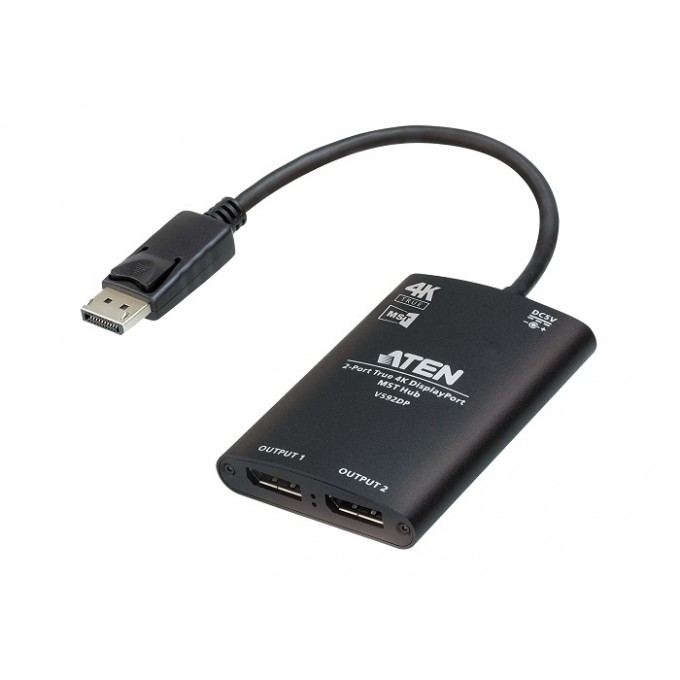2-портовый концентратор True 4K DisplayPort MST ATEN VS92DP
